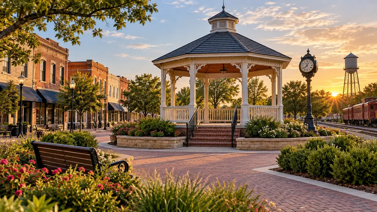Carrollton 歷史市中心廣場地標