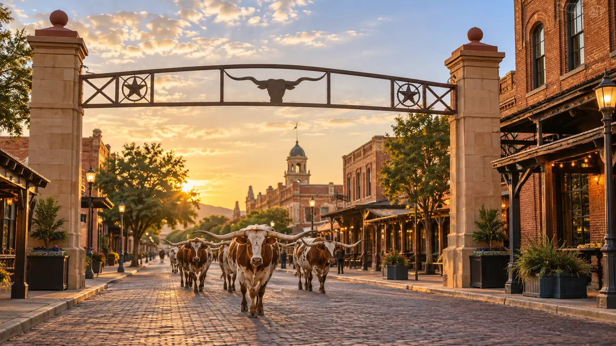 Fort Worth Stockyards 歷史街區地標