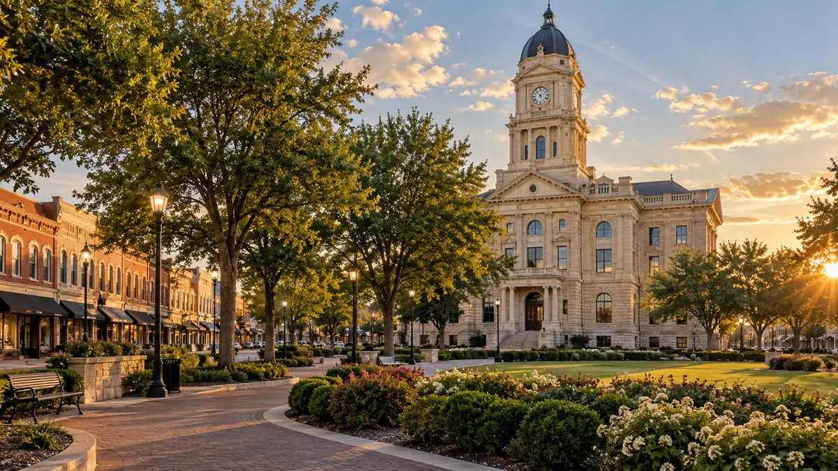 McKinney 歷史市中心廣場地標